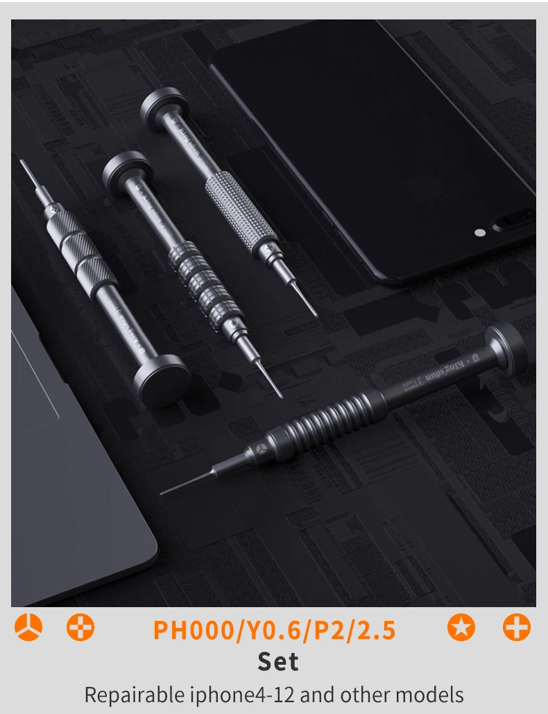Magnetischer Präzisions-Schraubendreher Mini-Reparaturwerkzeug für iPhone Samsung Tablet etc. Reparatur-Handwerkzeuge PH000/T2/Y0.6/P2 Bestseller – Detail 14