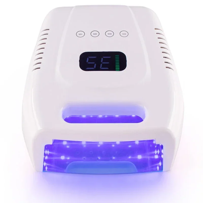High Power 96W Cordless Rechargeable Wireless LED UV Nail Lamp For Gel Nail Polish Dryer Nail Lamp for Salon 2