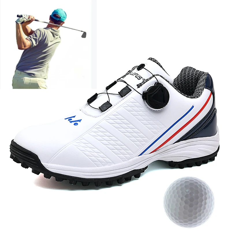 

Hot Brand Golf Shoes Outdoor Waterproof Golf Sneakers Men's Dingless Golf Shoes Fashion White Walking Shoes for Men