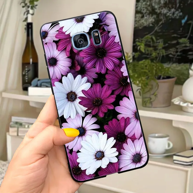 Cute Letters Soft Silicone Phone Case Cover - For Samsung Galaxy S7 Edge