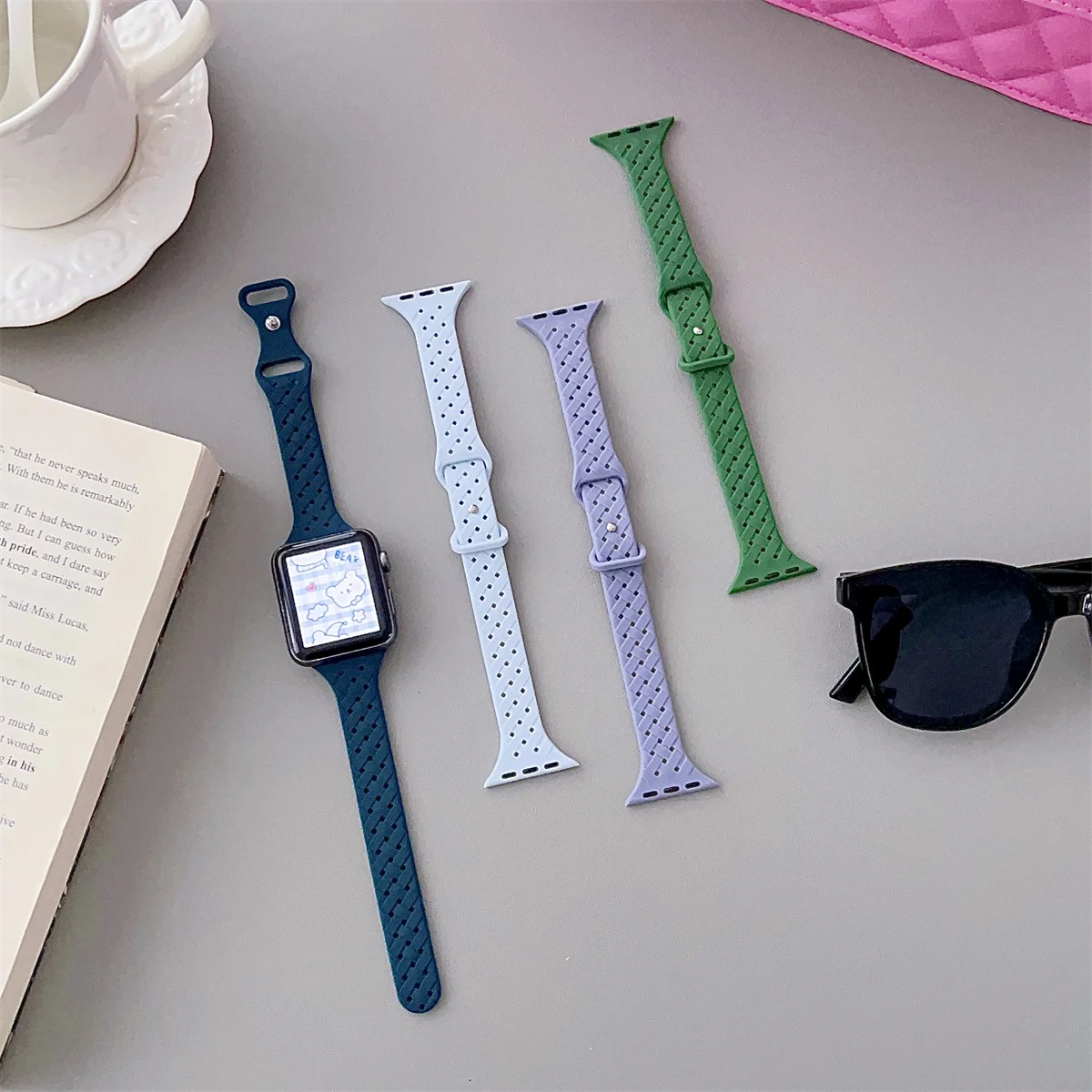 Golan Apple Watch Band In Three Tone - Narrow