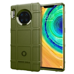 Ultimate Shockproof Heavy Duty Armor Case with Anti-Knock Silicone Back Cover for Mate 30 Pro (Green)
