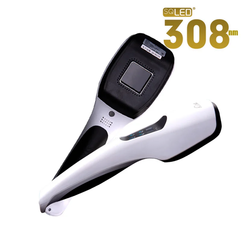 

Handheld 3000 hrs!308nm LED UVB Phototherapy no excimer laser Home UV Therapy Light Psoriasis Vitiligo Treatment