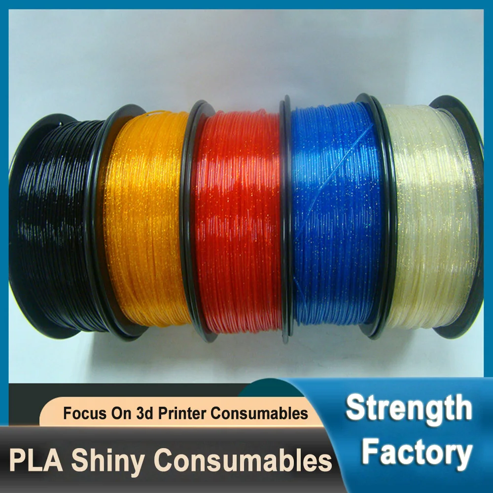 

3d Printing Consumables Twinkling Material PLA Consumables Shiny 3d Printer Filament 1.75mm PLA 1KG 3D Printing Material