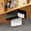 Wall Mounted No punching magnet storage container Garbage Bag Dispenser Self Adhesive Kitchen Bathroom Paper Tissue Holder 2