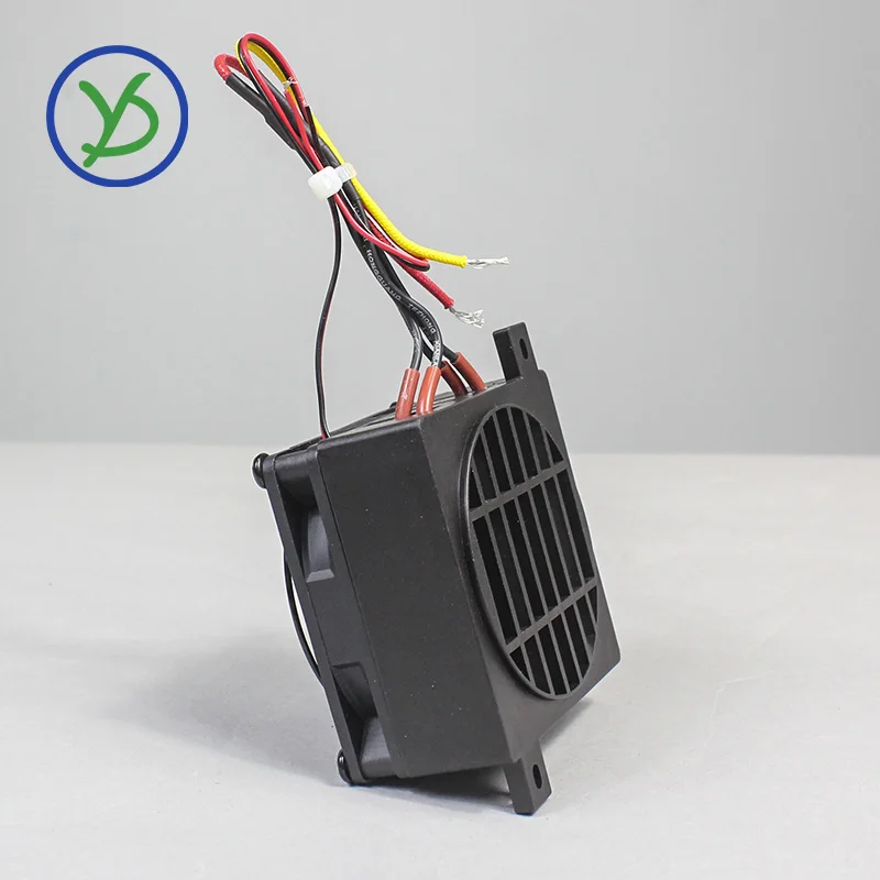 24V 200W DC Thermostatic Electric Heater PTC Fan Heater Incubator Heating Element Small Space Heating 106*80mm