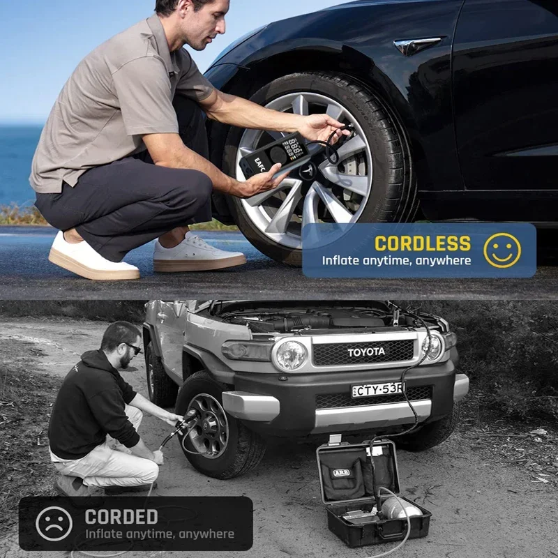 Portable Car Inflator Pump Electric Air Pump Compressor Digital Wired