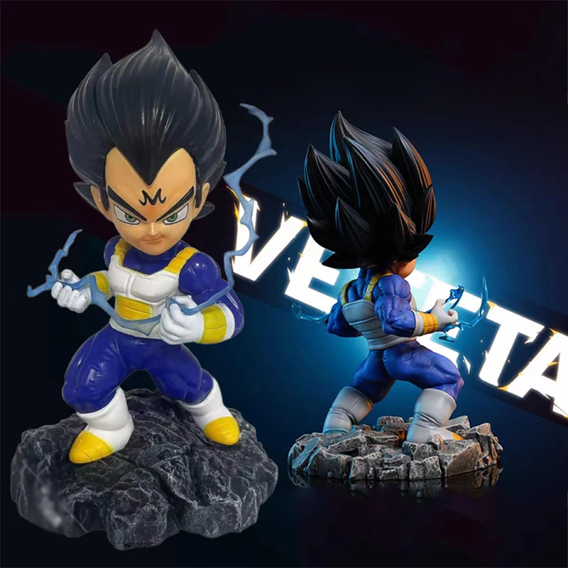 18.5Cm Anime Dragon Ball Gk Statue Figure Spacesuit Vegeta Majin Action Figurine Lightning Model Pvc Dolls Collection Toys Gift
