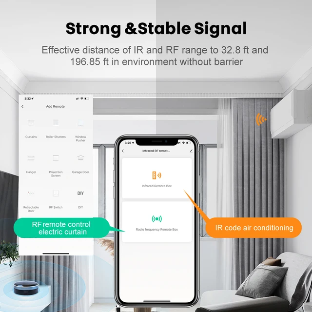 Control remoto inteligente para persianas enrollables, dispositivo Universal  con WIFI, compatible con Alexa, Google Home, Siri, Tuya, IR, RF 433/315 -  AliExpress