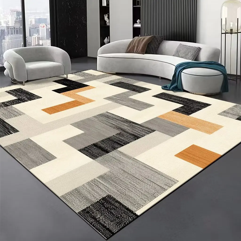 Nordic Large Size Abstract Rugs for Living Room Light Luxury Sofa Area Decoration Carpets Home Bedroom Lounge Non-slip Floor Mat floor mat decorative carpet non slip carpet
