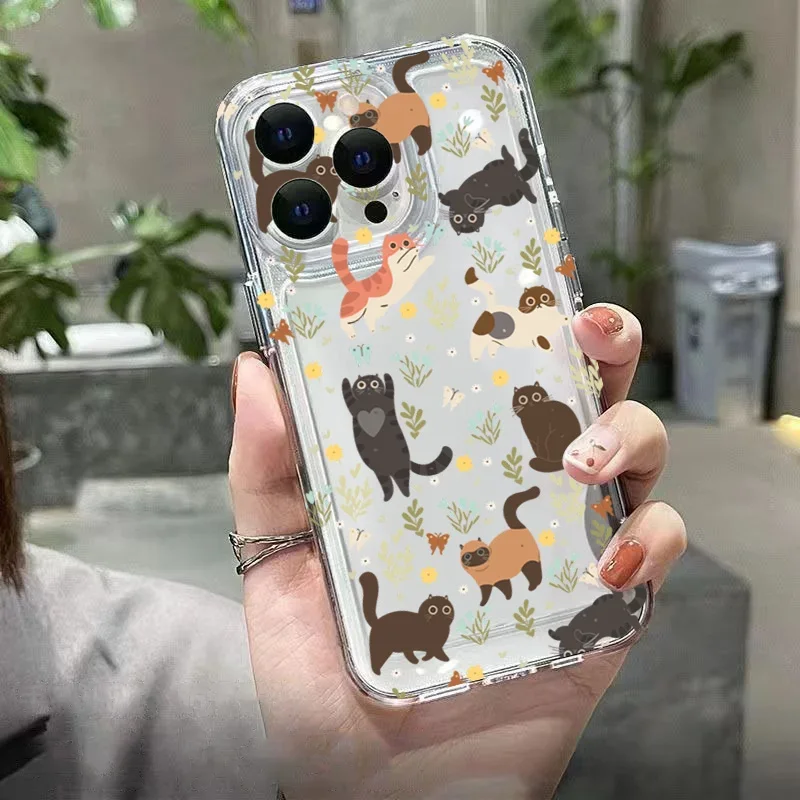 Graffiti Cartoon Pets Soft Phone Case - Vibrant Design Cover