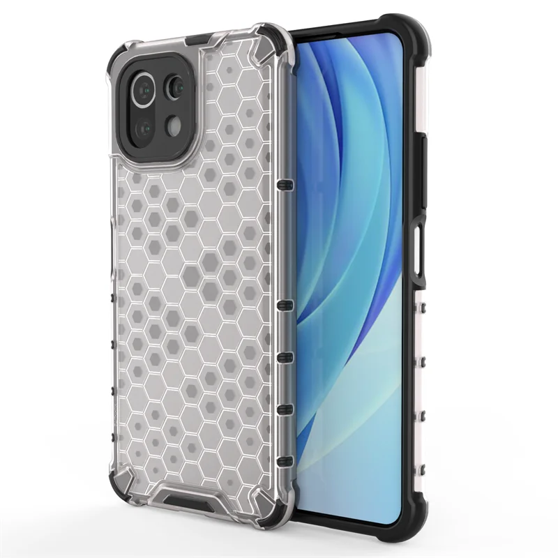 Per Xiaomi Mi 11 Lite 5G Custodia Luxury Hybrid Antiurto Paraurti Armor Custodia Per Telefono Per Xiaomi 11I 11 Lite Mi 11 Mi11 Lite Cover Posteriore