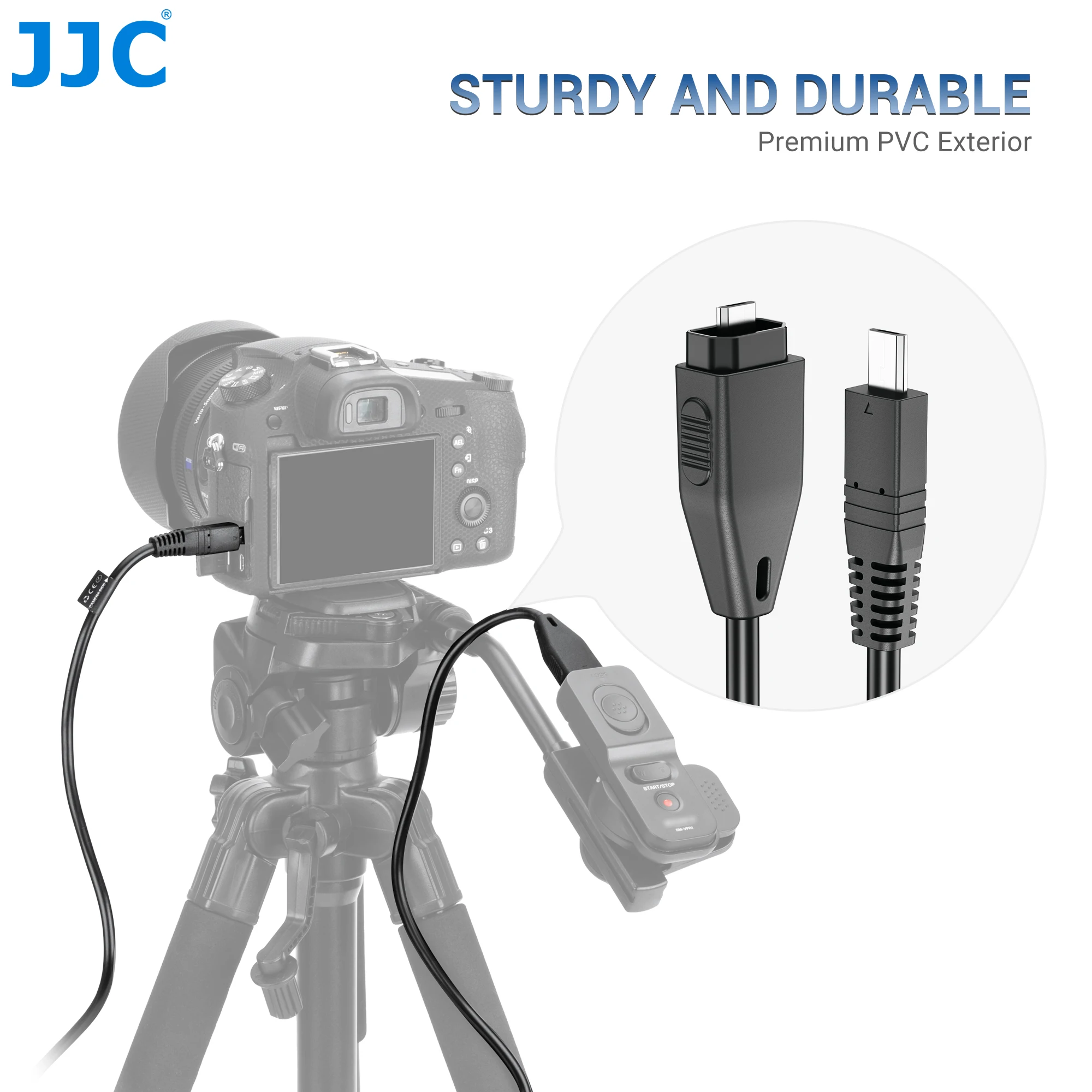 JJC Connecting Cable Compatible with Sony RM-VPR1 Remote Control Sony VCT-VPR1/ VCT-VPR10/ VCT-VPR100 Remote Control Tripod