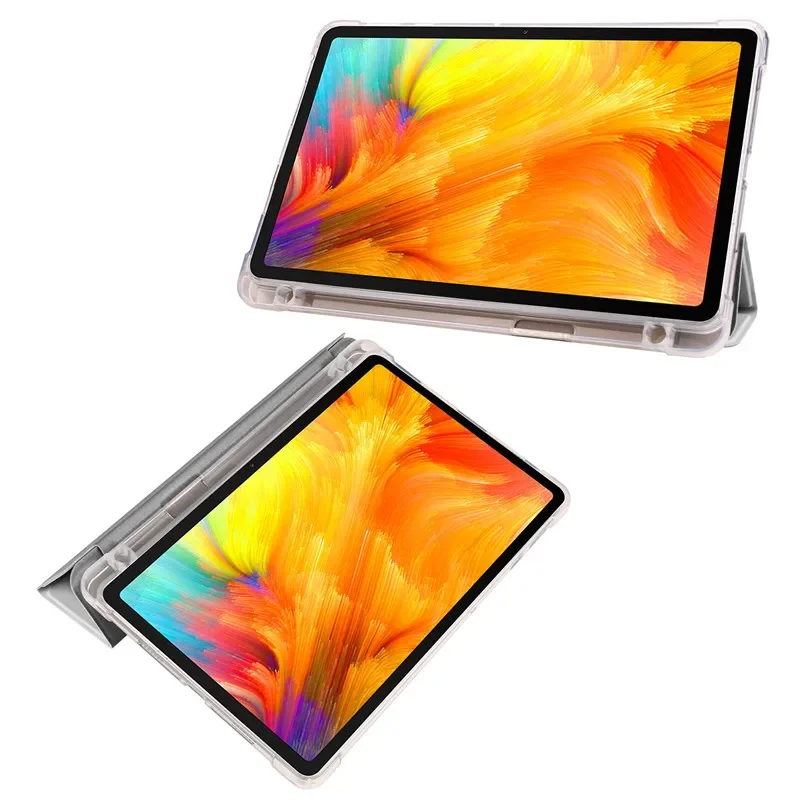Premium PU Leather Trifold Stand Case with Pencil Holder