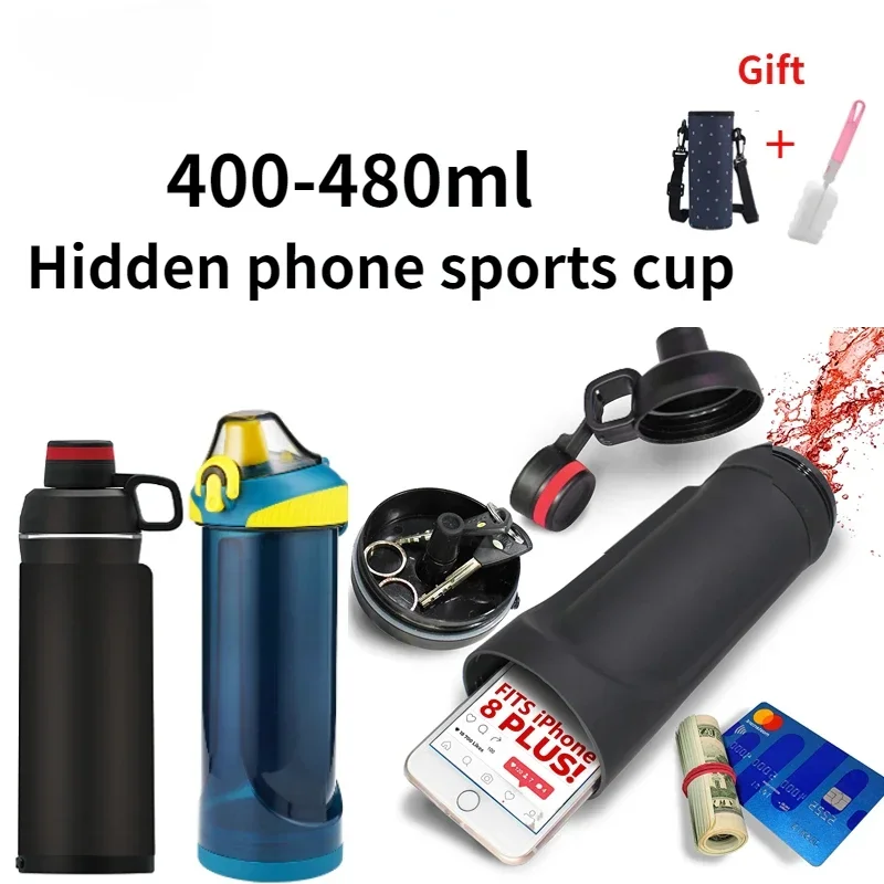 Bottle Secret Compartment Secret Phone Pocket Hiding Stash Pill Organizer Plastic Cup stash jar storage box storage jar