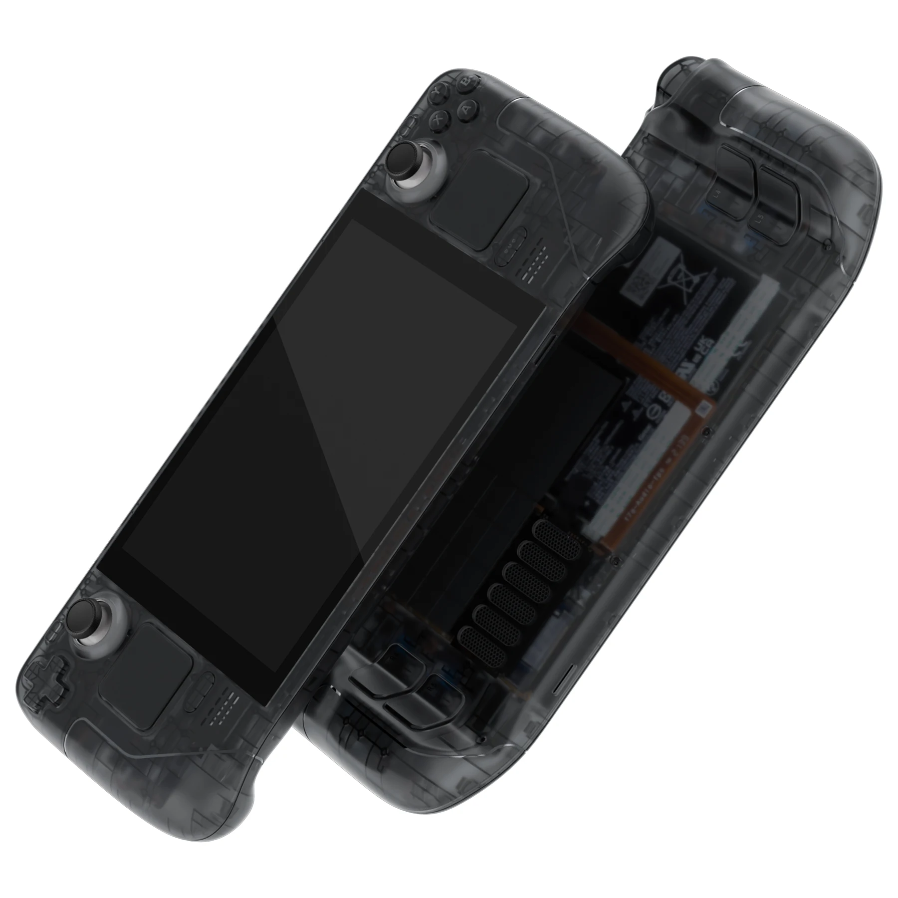 Extremerate-substituição Shell para Vapor Deck Lcd Transparente Case Grupo Clear Edition Faceplate Placa Traseira Shell com Botão - Image 3