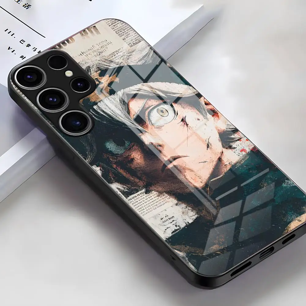 Anime-Inspired Black Clover Glass Phone Case – Premium Design Cover