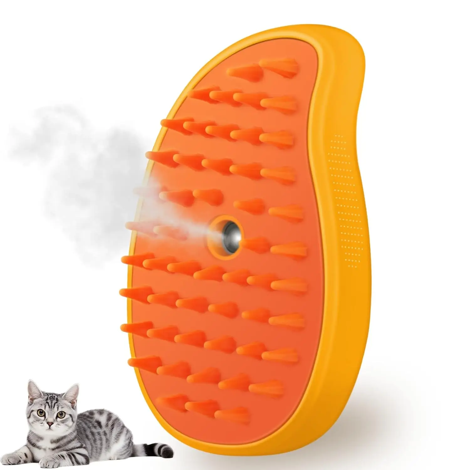 Dampf-striegel Für Katzen Und Hunde 3-in-1 Silikonpflegebürste_voghion.com