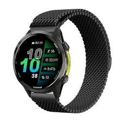 Premium Milanese Steel Mesh Strap - Breathable Band for Smartwatches (Available in 18mm, 20mm, 22mm) (Black)