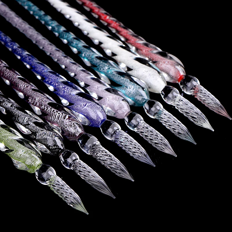 6 Pieces Handmade Glass Dip Pen Crystal Glass Si In Pakistan