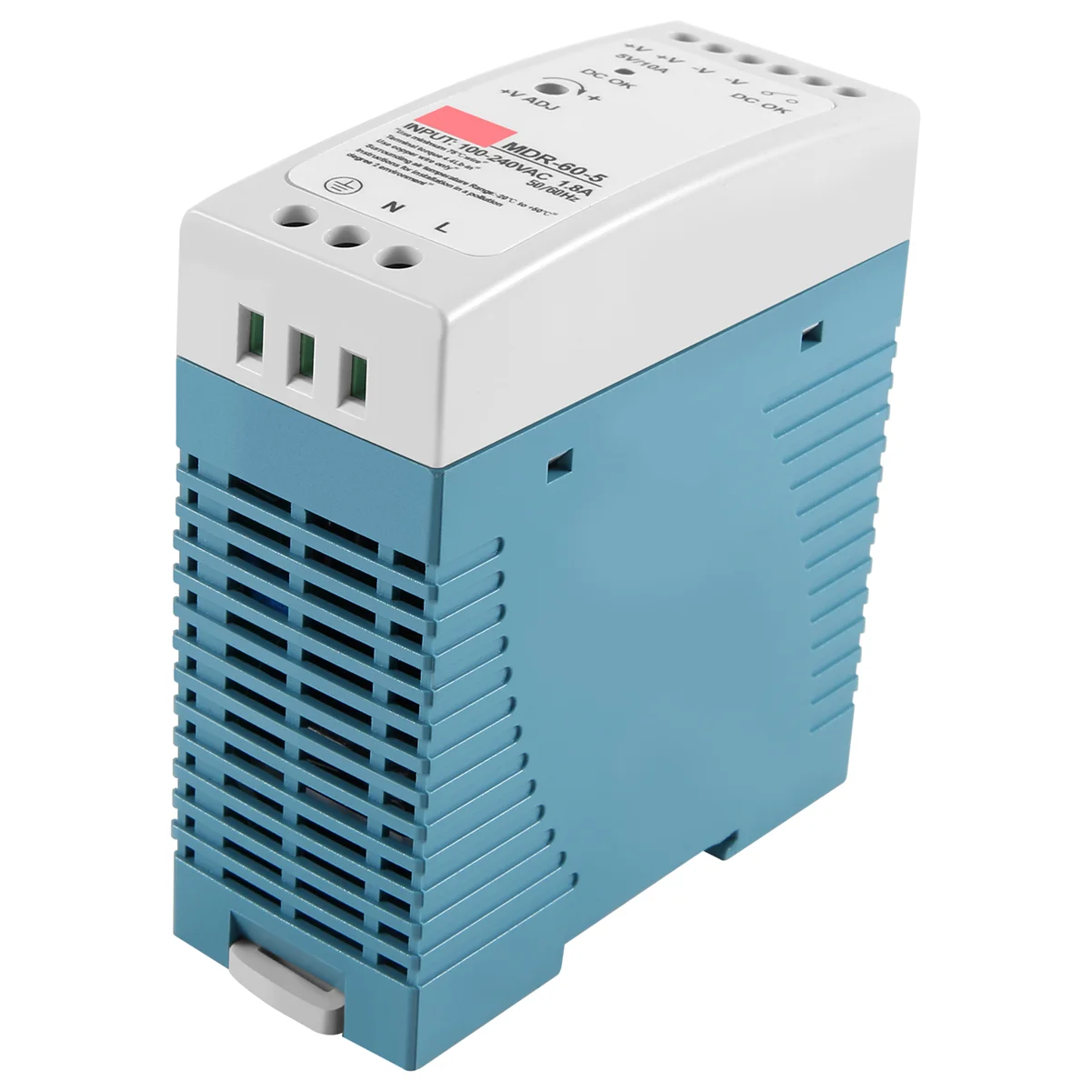 MDR-60 AC-DC 드라이버 전압 조정기 전원 공급 장치, 5V 60W Din 레일, 110V 220V