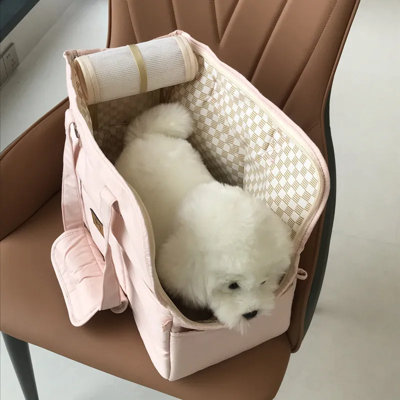 Title 2, Portable Dog Bag Pet Cat Shoulder Handbag Car S...