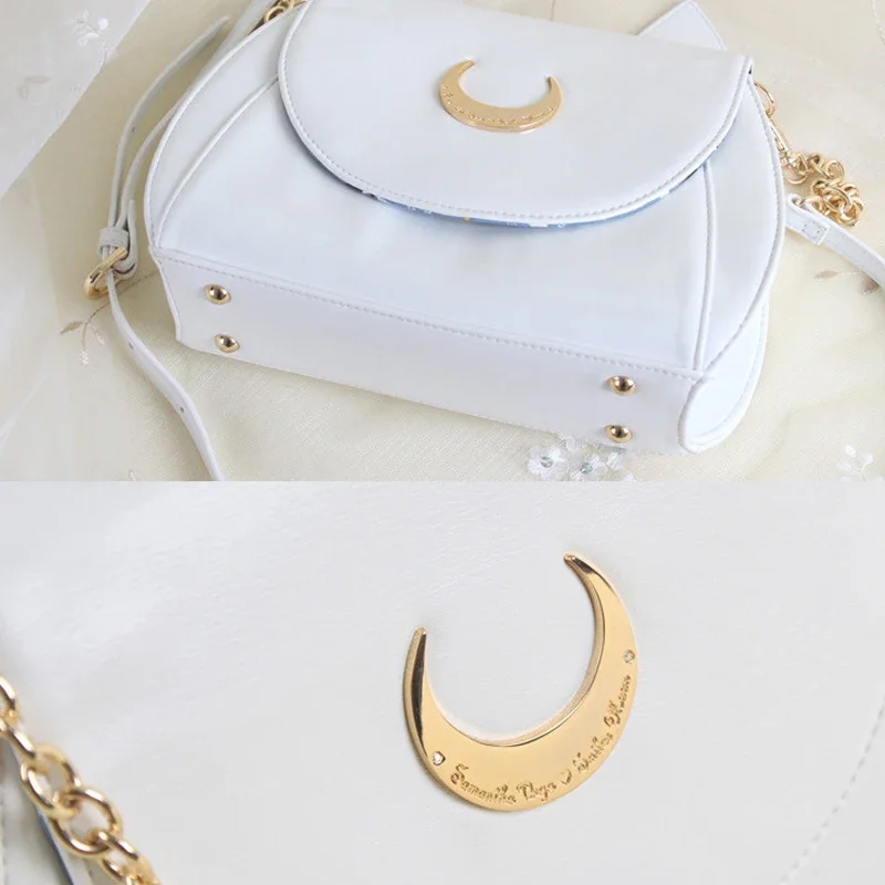 Shoulder Bag Ladies Luna Cat Leather Handbag Crossbody Chain Small For Women
