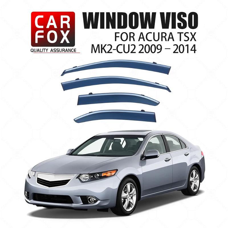 

For ACURA TSX CU2 2009–2014 Plastic Window Visor Vent Shades Sun Rain Deflector Guard FOR ACURA TSX CU2 2009–2014