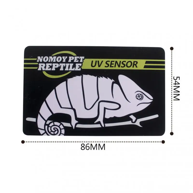 Reptile UV Tester UVB Light Lamp Bulb Test Card 10 Seconds Detection Crawler Pet UVB UV Test Card UV Life Detection Reptile Accessories