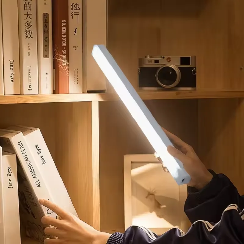 Cabinet Light USB Rechargeable Motion Sensor LED Bar Light Induction Night Light Portable Kitchen Bedside Wardrobe Closet Aisle Kitchen