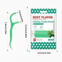 300PCS/150PCS/50PCS - Mint Floss Stick - interdental cleaning tool 2