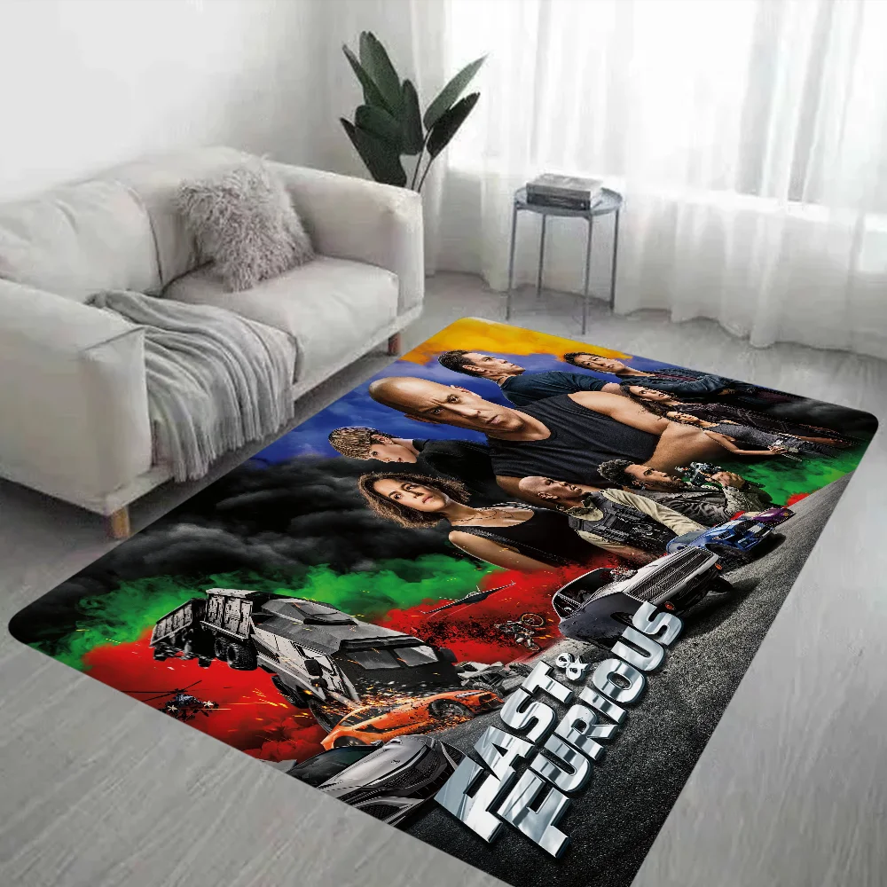 Fast and Furious Moive Door Mat Washable Non-Slip Living Room Sofa Chairs Area Mat Kitchen Doormat Area Rug 5