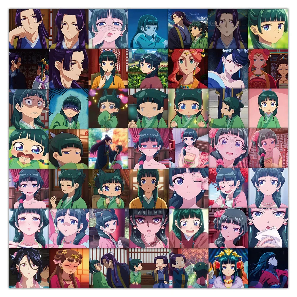 

60/30/10PCS Cartoon Maomao Renshi Gaoshun Multigraph Stickers AdorableMulti Function School Supplies Animation Derivatives