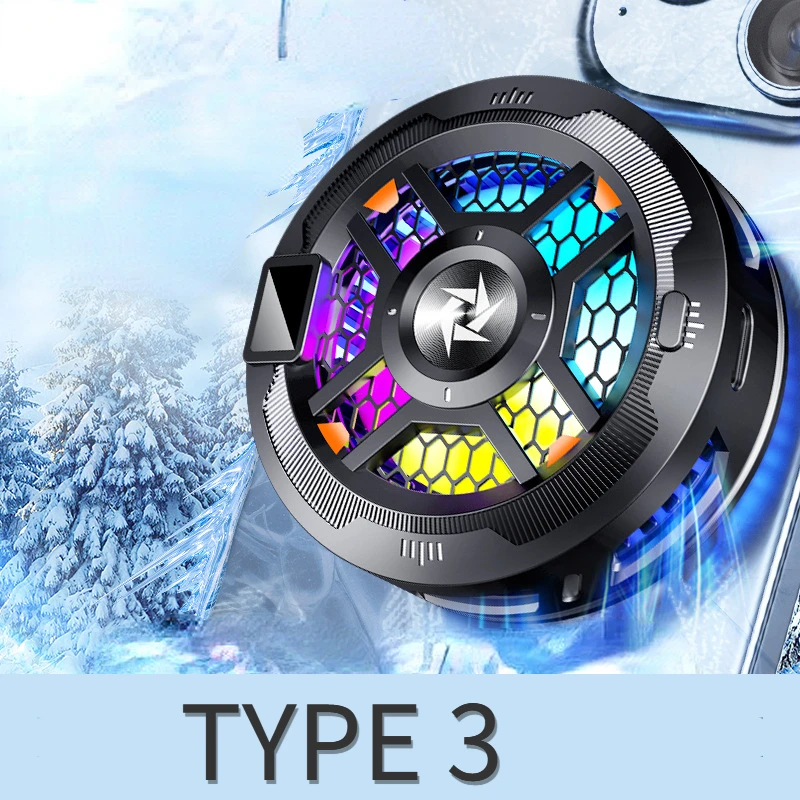 New SL17Magnetic Display/Ordinary Phones Cooler Back-Clip 2in1 Game Cooler for IPhone 15 14 Samsung Xiaomi Huawei Cool Heat Sink