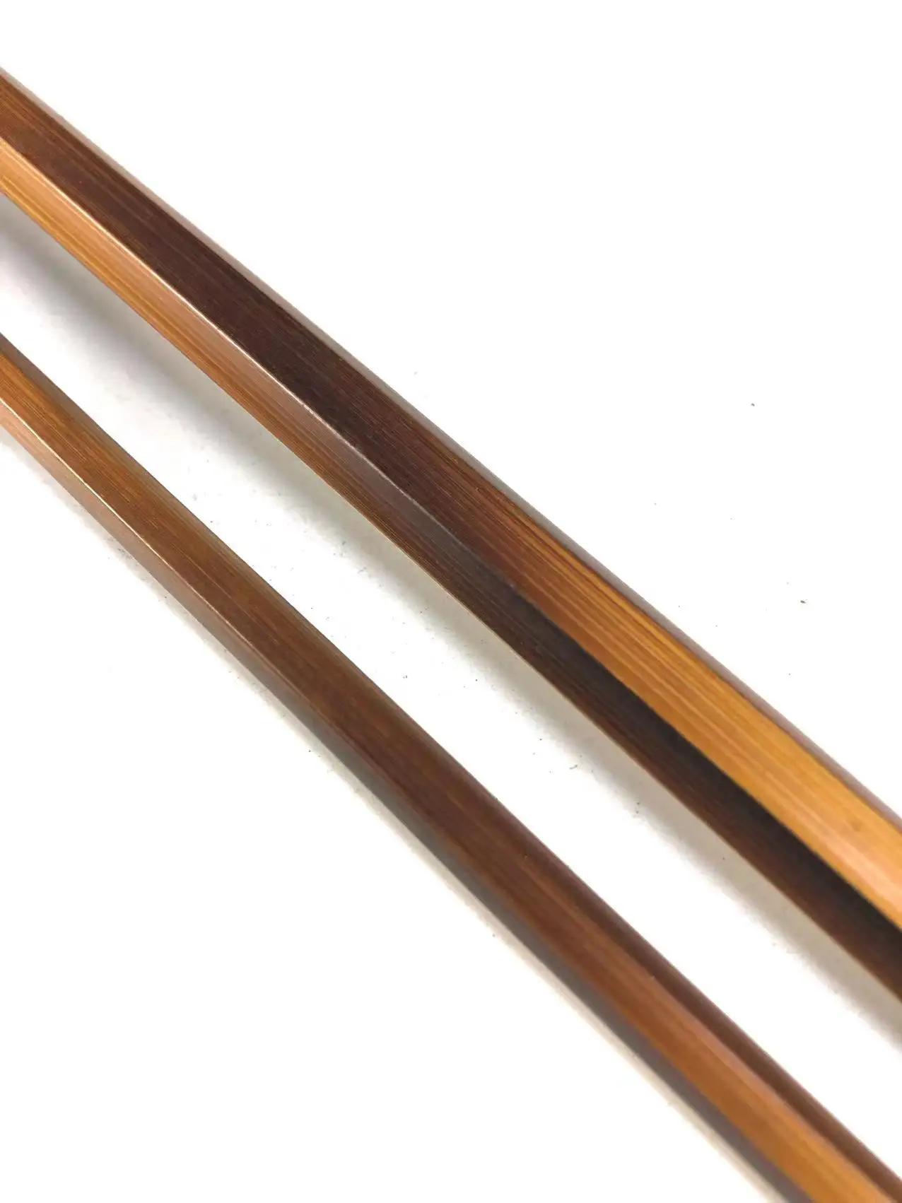 2-Sections ZHUSRODS Flame Bamboo Baitcasting Rod Blank / Spinning