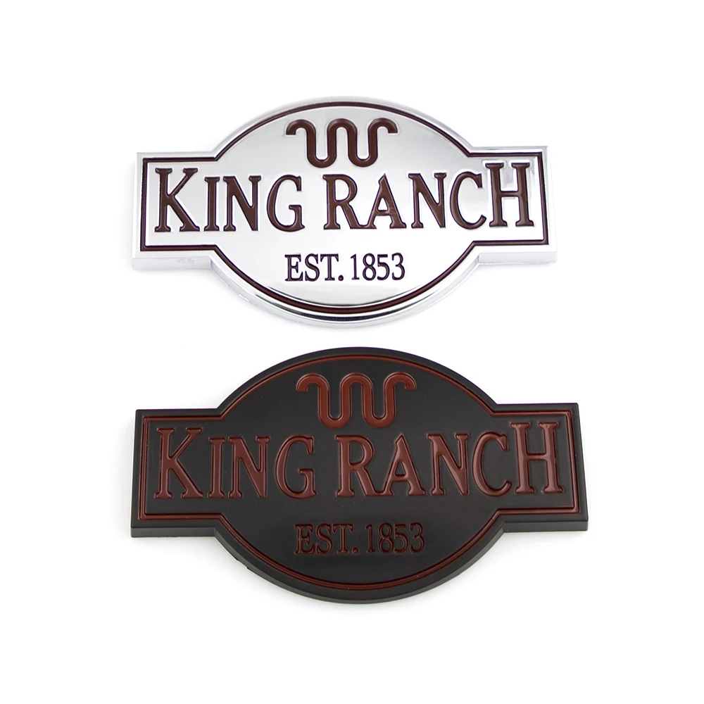 

Door Tailgate King Ranch EST.1853 Emblem Logo Sticker for 2011-2017 Expedition F150 F250 F350 F450 Car Sticker Car Accessories