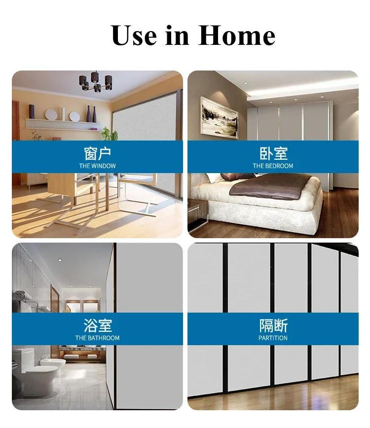 Description Picture 4 of itemGardens Smart Glass Window Film Transparency Dimmable Remote Control Smart Privacy Glass Sticky PDLC Film