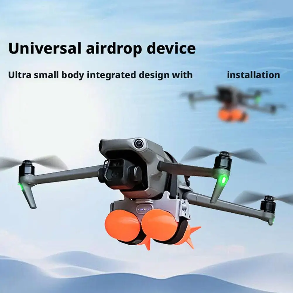 Détail du mécanisme de fixation du lanceur double commande pour drone professionnel, compatible DJI Mavic et Autel