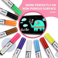 10 Colors Liquid Chalk Marker Pens Erasable Chalk Pens Wet/Dry Erase Fluorescent  Art Marker for Chalkboard LED Board Window