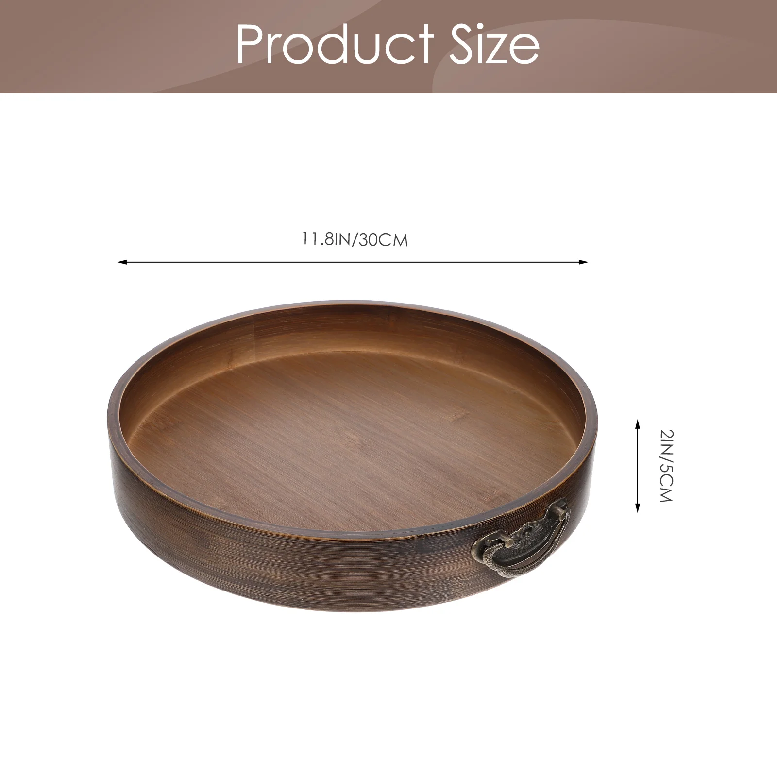 Jewelry Tray Retro Decor Holder Plateau Cutlery Vintage Restaurant Bread Ware Supply Bamboo Serving 2