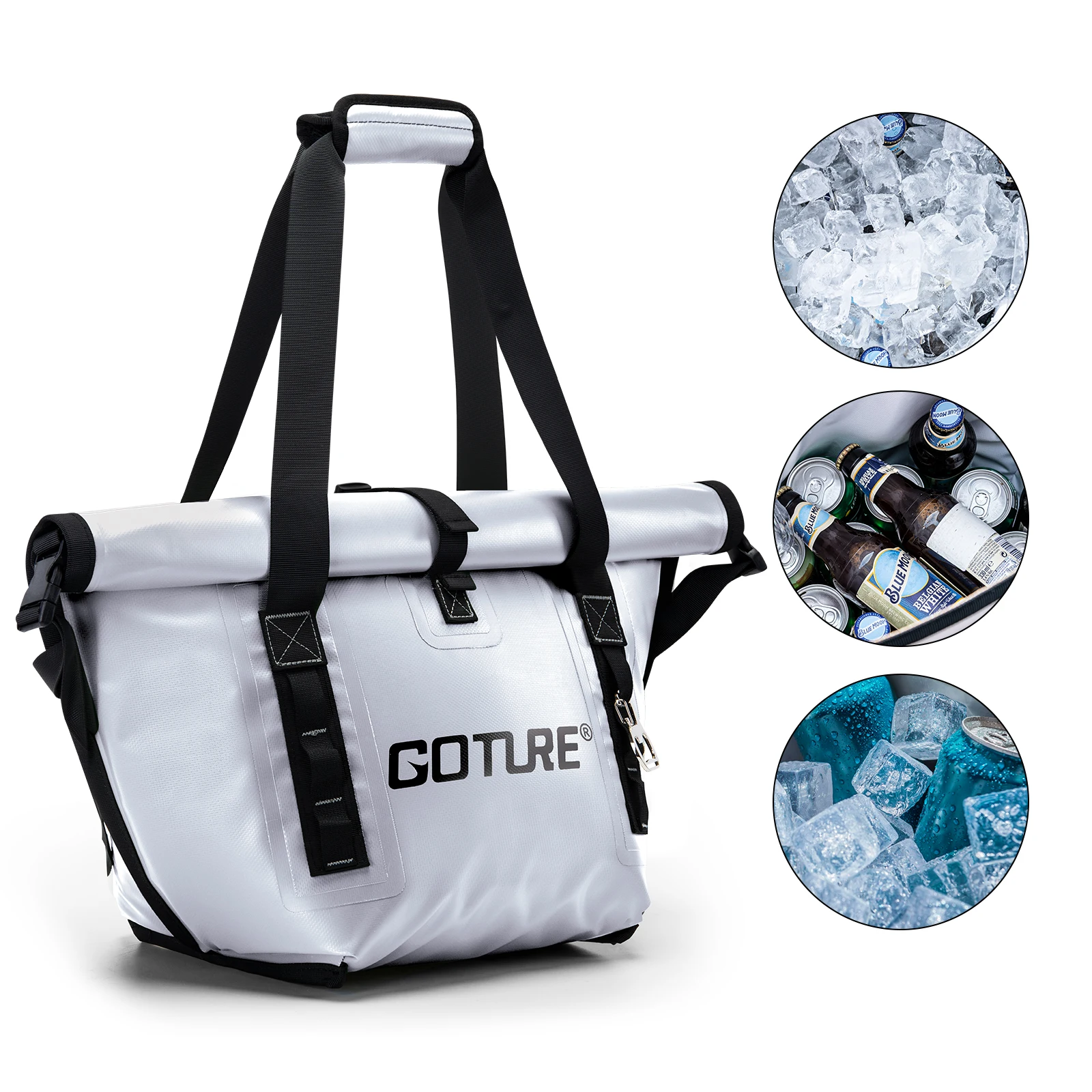 Portable Cooler Bags Thermal Insulation Package Food Cold Drink Camping Refrigerator car Ice Pack Picnic Lunch Bag Goture