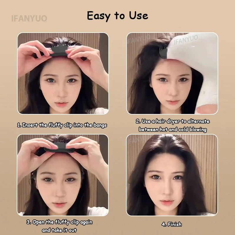 3/6Teeth Hair Roots Volumizing Hair Clips Women Curling Bangs Fixed Shape Hairpin Wind Sculpting Combs High-arched Styling Tool hair clips hair accessories