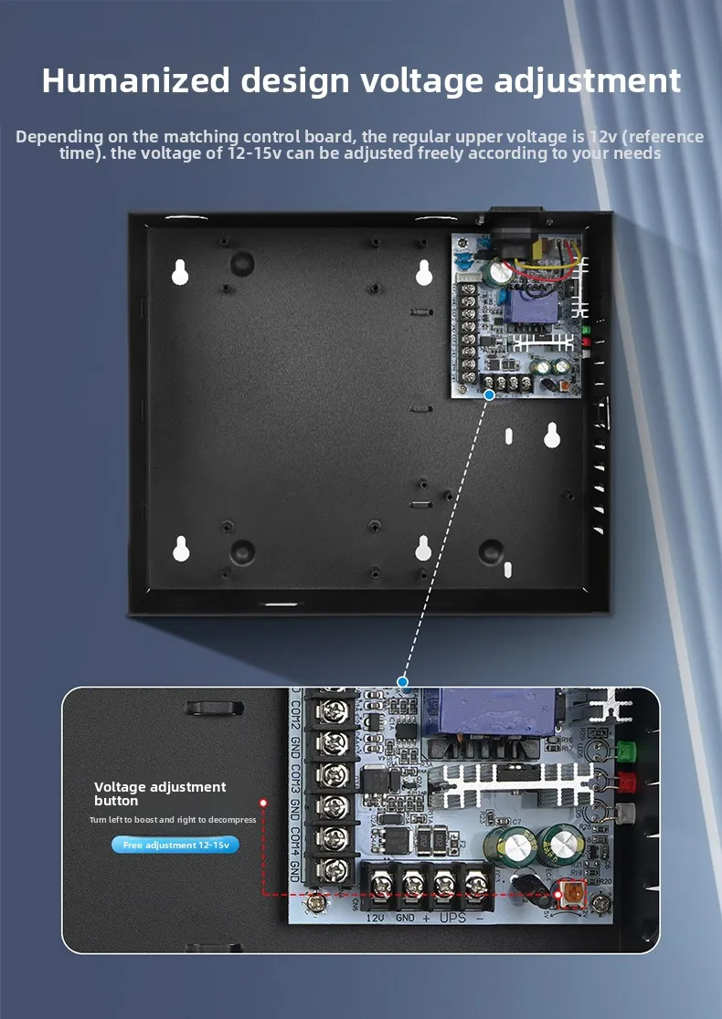Multi door Controller Power Box Access Control Board Case Magnetic Lock Electric