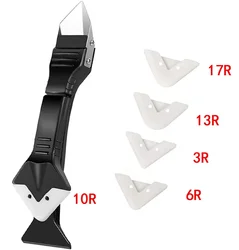 Multifunctional Silicone Spatula and Squeegee Sealant Kit (5in1 Metal Scraper)
