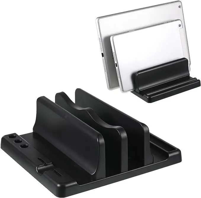Office Laptop Stand Vertical Save Desktop Space Easy To Place Computer Accessories Scalable Width Office Desk Storage 1