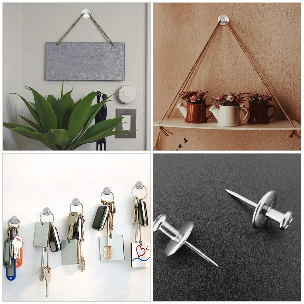 30Pcs 아연 합금 푸시핀 사무실 책상 액세서리용 다기능 플랫 탑 썸 탭 맵 용품 코르크 보드 아트 공예