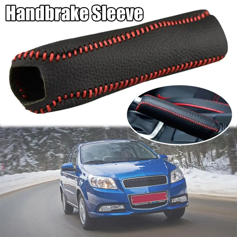 

Car Handbrake Sleeve Luxurious PU Leather Manual Automatic Shift Anti-slip Interior Sleeve Accessories Protect Car I0D9