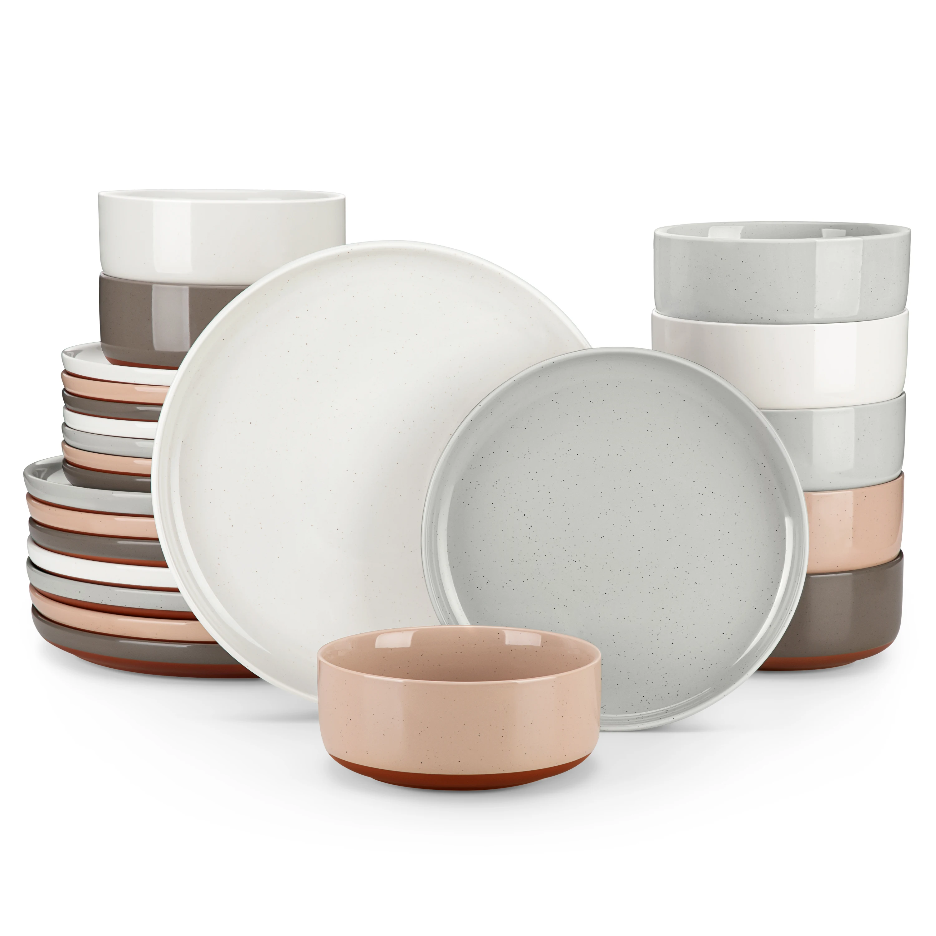 Sesame Glaze Stoneware Dinnerware Set 7