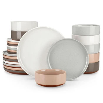 Sesame Glaze Stoneware Dinnerware Set 7