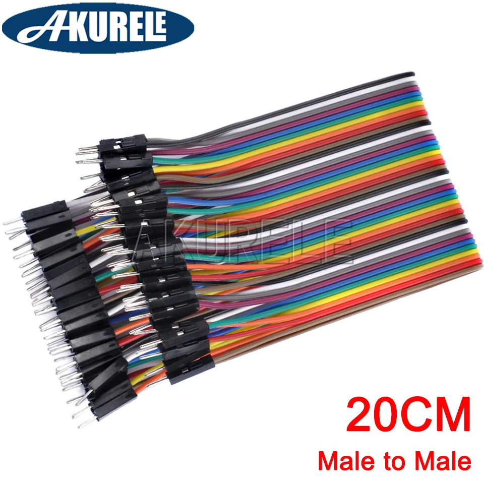Фото Dupont Line 10 см/20 см/30 см, перемычка «штырь-гнездо-штырь», кабель Dupont для Arduino, соединительная линия, металлический провод, кабель №3